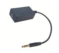 Hrtyvhin Tablet Playback Filter 3.5mm Ground Loop Isolator, Male to Female Adapter for Car Stereo, Home Receiver and Desktop, Black