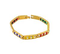 Hrtyvhin Tone Link Jewelry Beaded Styling, Geometric Segment Detail, Casual Wear Appeal, Stack Friendly Accent Geometric Wrist Jewelry Decorative Accessory Daily Styling Layered Outfit Accent