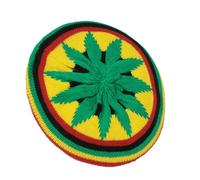 Hrtyvhin Traditional Jamaican Hat Rainbow Color Knitted Pullover Reggae for Women Men Everyday Wear Comfortable Rainbow