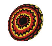 Hrtyvhin Traditional Jamaican Hat Rainbow Color Knitted Pullover Reggae for Women Men Everyday Wear Comfortable Rainbow