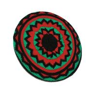 Hrtyvhin Traditional Jamaican Hat Rainbow Color Knitted Pullover Reggae for Women Men Everyday Wear Comfortable Rainbow