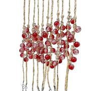 Hrtyvhin Trend Adjustable Bracelets Handwoven Crystal Bead Pendant Bangles Chinese Grass Rope Wristband for All Occasion Jewelry Accessory