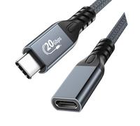 Hrtyvhin Type C Male to Female Data Cable for 4K Video Mirroring, 1.5m