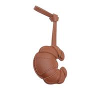 Hrtyvhin Unique BakeryInspired Keychain Leather Croissants Charm Decorative Ornament Car Home Decors Lightweight Jewelry
