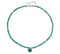 Hrtyvhin Unique Handcraft Sturdy Seeded Bead Necklace with Adjustable Length Love Heart Designs Accessory for Romance Gestures Glass Seeded Beads Jewelry