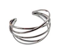 Hrtyvhin Unisex Hollow Bangles Opening Adjustable Punk Arm Fashion Jewelry Suitable for Various Occasion Comfortable