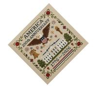 Hrtyvhin US 250th Anniversary Crossing Stitching Set Patriotic Anniversary Crosses Stitches Set for Beginners Beginner Crossing Stitching Kit