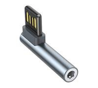 Hrtyvhin USB To 3.5mm Adapter For Enhances Music Wide Compatibility Across Multiple Platform Inline Control Adapter