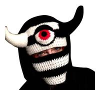 Hrtyvhin Wacky Hat For Adult Autumn Winter Knitted Hat Halloween Party Photography Props Terrifying Horn Knitted Cap Halloween Hats For Men