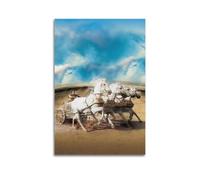 HRUERYWRBTT Ben-Hur 1959 Posters Aesthetic Wall Art Canvas Vintage Poster Decorative Painting for Living Room Bed Room Decor 16x24inch(40x60cm) Unframe-style