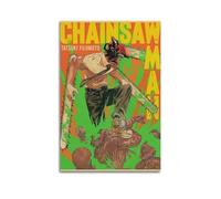 HRUERYWRBTT Chainsaw Man Anime 2 Posters Aesthetic Wall Art Canvas Vintage Poster Decorative Painting for Living Room Bed Room Decor 20x30inch(50x75cm) Unframe-style