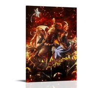 HRUERYWRBTT Fairy Gone Anime Posters Aesthetic Wall Art Canvas Vintage Poster Decorative Painting for Living Room Bed Room Decor 20x30inch(50x75cm) Frame-style