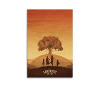 HRUERYWRBTT Fantastic Mr. Fox Movie 1 Posters Aesthetic Wall Art Canvas Vintage Poster Decorative Painting for Living Room Bed Room Decor 12x18inch(30x45cm) Unframe-style