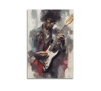 HRUERYWRBTT JIMI HENDRIX Posters Aesthetic Wall Art Canvas Vintage Poster Decorative Painting for Living Room Bed Room Decor 16x24inch(40x60cm) Unframe-style
