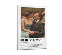 HRUERYWRBTT Me Before You 6 Posters Aesthetic Wall Art Canvas Vintage Poster Decorative Painting for Living Room Bed Room Decor 12x18inch(30x45cm) Frame-style
