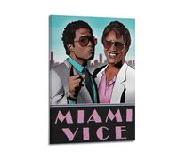 HRUERYWRBTT Miami Vice Movie 2 Posters Aesthetic Wall Art Canvas Vintage Poster Decorative Painting for Living Room Bed Room Decor 12x18inch(30x45cm) Frame-style