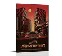 HRUERYWRBTT Night of The Comet Posters Aesthetic Wall Art Canvas Vintage Poster Decorative Painting for Living Room Bed Room Decor 20x30inch(50x75cm) Frame-style