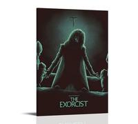 HRUERYWRBTT The Exorcist Posters Aesthetic Wall Art Canvas Vintage Poster Decorative Painting for Living Room Bed Room Decor 16x24inch(40x60cm) Frame-style