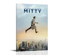 HRUERYWRBTT The Secret Life of Walter Mitty Posters Aesthetic Wall Art Canvas Vintage Poster Decorative Painting for Living Room Bed Room Decor 16x24inch(40x60cm) Frame-style