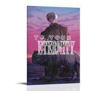 HRUERYWRBTT To Your Eternity Anime 1 Posters Aesthetic Wall Art Canvas Vintage Poster Decorative Painting for Living Room Bed Room Decor 16x24inch(40x60cm) Frame-style