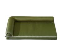 Hruile Large Dog Bed Sofa Washable Oxford Fabric Pet Crate Mattress Waterproof Flat Dog Pillow Calming Mat with Anti-Slip Bottom Soft Pet Bed for Outdoor Indoor (61x45x10cm,Green)