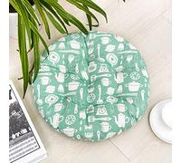 Hruile Pack of 2 Round Seat Pads Seat Cushion, Beautiful Colorful Dining Chair Cushion Chair Pads for Indoor Outdoor Garden Patio Kitchen Living Room Office
