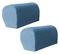 Hruile Sofa Armrest Cover Set of 2 Stretch Armchair Non-Slip Spandex Polyester Couch Chair Arm Protectors Protector Slipcovers for Chair Sofa Couches Recliner,Blue