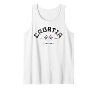 Hrvatska Gift Zagreb Vacation to Zagreb Trip Croatia Capital Tank Top
