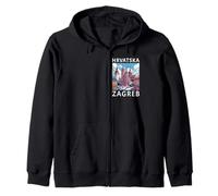 Hrvatska Zagreb Zip Hoodie