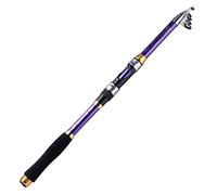 HRWLY 2 Colors Telescopic Fishing Rod 1.8m-3. Glass Fiber Handle Spinning Rod Fishing Pole Fishing Weight(D,3.3m)