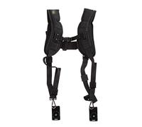 HRWLY Black Camera Shoulder Strap Quick Rapid Sling Camera Belt Adjustment for for 2 Cameras Digital DSLR Strap