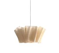 HRWLY Modern Fabric Drum Pendant Light Creative Chandelier Ceiling Lighting Fixture LED Hanging Flush Mount Ceiling Hanging Lamp for Living Room Bedroom Dining Room Swag Lamps(60cm)