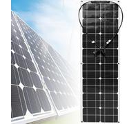 Hrxllb 200W/400W/800W Flexible Solar Panel RV Solar Kit 12V-24V, High Efficiency Monocrystalline Solar Module Weatherproof Bendable Easy to Install for RV, Boats, Trailer, Camper, Off-Grid(200W)