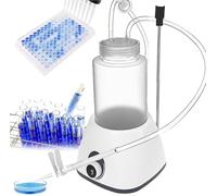 Hrxllb Lab Vacuum Aspirator Pump, Benchtop Waste Liquid Collector, Small Portable Liquid Recovery Device with Transparent Tank for Chemical Biology Laboratory