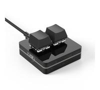 HRXNMG Macro Programming Keyboard RGB Mini Hot Swap Gaming Custom Knob Keypads Red Switch 3 Keys Knob Compatible For Photoshop Multimedia(Brick Red)