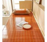 HRXQ Breathable Summer Bamboo Sleeping Mat 75″L 77″ L Home Quick Cooling Bamboo Summer Sleeping Mat For Home School Dormitory (Color : C, Size : L190xW90cm/L75xW35.4in)