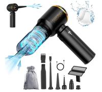 HRYCF Portable Vacuum Cleaner, Car Vacuum Cleaner, 4 in 1, 20000PA High Power Portable Rechargeable with Brushless Motor, Small Handheld Vacuum Cleaner and Air Blower and Pump