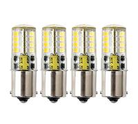 HRYSPN P21w led Bulb, BA15s 12V Single Contact Base, Waterproof Lamp, 5 Watt Cool White 6000K 500LM for Boat, RV, Auto Car, Outdoor Landscape Lighting etc (Pack of 4)