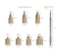 HS-02A 3D Printing Nut Welding Machine Kit with Hot Melt Press and Easily Changeable Tips for Inserting Nuts from M2 to M8 in 3D Printed Materials (iron tip nut)