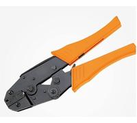 HS-05FL Hand Tool European Style Ratchet Crimping Plier Crimper for Flag Type Receptacles Terminals 4.8-6.3mm2