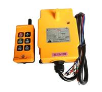 HS-6 Industrial Wireless Remote Control System Hoist Pushbutton Switch for CNC Winch 1Transmitter+1Receiver 6 Channels IDGTTLDF(36AC)