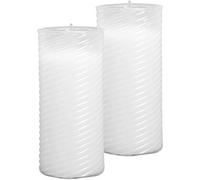 HS Candle Pack of 2 replacement candles/refill candles, white, 13 cm, N3