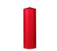 HS Candle Pillar Candles Dark Red Size Diameter 7 x 20 cm Wax Candles Long Burning Time up to 65 Hours Unscented Pillar Candles Many Colours / Sizes