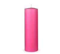 HS Candle Pillar Candles Pink Size Diameter 7 x 20 cm Wax Candles Long Burning Time up to 65 Hours Unscented Pillar Candles Many Colours / Sizes