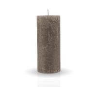 HS Candle Rustic Pillar Candle Taupe Diameter 7 cm x 15 cm - Various Colours / Sizes - Long Burning Time Antique Candle, Fragrance-Free Altar Candle - Decorative Candle