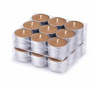 HS Candle Scented Tea Lights Pack of 36 - Gingerbread Fragrance, Approx. 4 Hours Burning Time, Tea Light Candles Made of Wax, Round, Diameter 4 cm, Made in the EU, for Indoor & Outdoor Use
