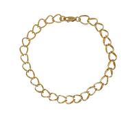 HS Edit CHAINS 18ct Yellow Gold Plated Plain Large Link Chain Bracelet