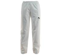 HS New Bowls Lawn Bowling Unisex Mens Womans Waterproof Trousers with Bowls Logo Elasticated Adjustable Waist (Large, White)
