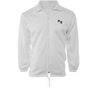 HS New Unisex to Fit Lawn Bowls Bowlswear Bowling Bowls Polar Fleece Jacket with Bowls Logo Bowling Jackets Lined Fleece (Small, White)