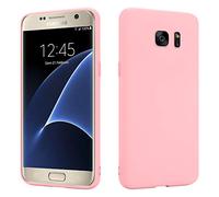 HS Products HSP Pink Case compatible with Samsung Galaxy S7 | Premium TPU Silicone Case | Scratch-resistant Shockproof | Matte surface | Perfectly fitting, soft, ultra-thin protective case